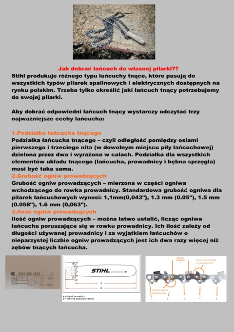 Łańcuch 1,3mm 3/8 PMC3 40cm 59 ogniw